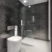 66_BUILT IN toilet, BUILT IN shower_black_des. V. Ambroz_Corian®